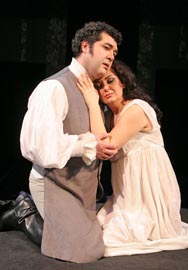 Luis Chapa (Maurizio, conte di Sassonia) i Vedrana Šimić (Adriana Lecouvreur); HNK Ivana pl. Zajca u Rijeci: Francesco Cilea, Adriana Lecouvreur, dir. Nada Matošević, red. Ozren Prohić, foto: Dražen Šokčević