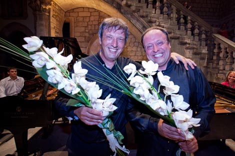 Boris Berezovsky & Alexander Ghindin, na kraju koncerta
