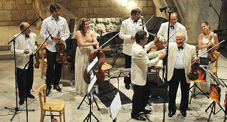 Koncert u bijelom, violina i Krzysztof Penderecki, foto: Željko Tutnjević, www.rachlinandfriends.com