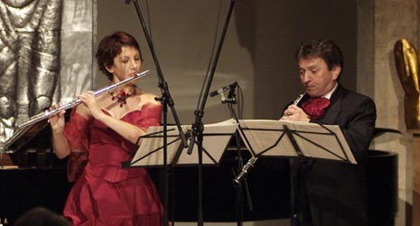 Renata Penezić, flauta, i Branko Mihanović, oboa; arhivska fotografija, foto: Damil Kalogjera, www.dubrovnik-festival.hr