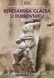 Plakat izložbe Renesansna glazba u Dubrovniku