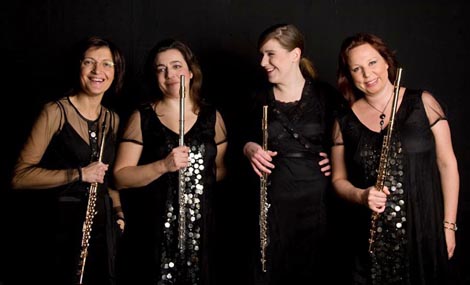 Kvartet flauta 4 Syrinx, foto: 4syrinx.com