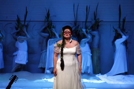 Romelia Lichtenstein (Alcina); Oper Halle, Händel-Festspiele Halle, Georg Friedrich Händel, Alcina, red. Andrej Woron, foto: © Gert Kiermeyer