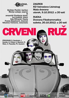 Plakat prvog koncerta ciklusa Glazbene staze u sezoni 2012./2013.