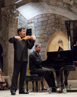 Ning Feng, violina, Thomas Hoppe, klavir, foto: www.dubrovnik-festival.hr