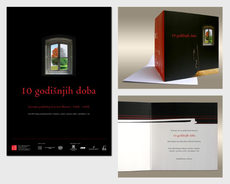 Monografija <em>10 godišnjih doba – Ljetopis Gudačkog kvarteta Rucner</em>, 2008.