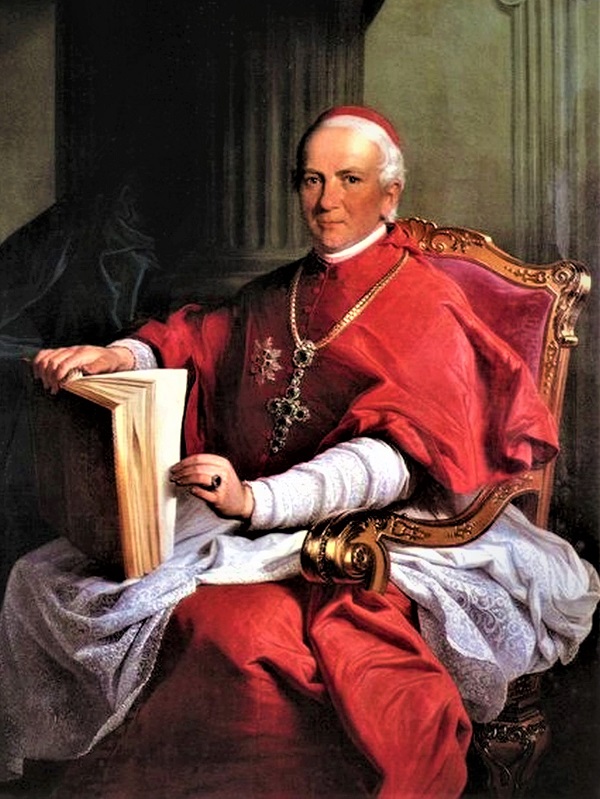 Biskup, prvi zagrebački nadbiskup i kardinal Juraj Haulik (Trnava, 1788 - Zagreb, 1869)