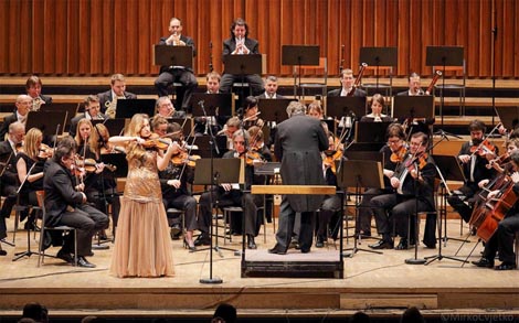 Katarina Kutnar (četvrta nagrada), Uroš Lajovic i Zagrebačka filharmonija, foto: © Mirko Cvjetko, 2017.