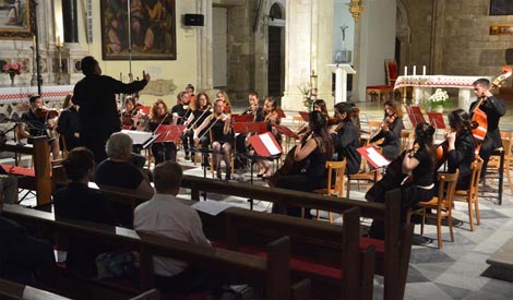 Komorni orkestar Muzičke škole Vida Matjan, Kotor, studenti Muzičke akademije iz Cetinja, dir. Radovan Papović, foto: www.radiodux.me
