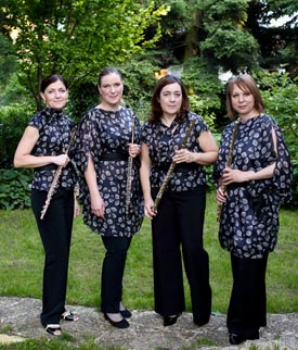 Kvartet flauta 4 Syrinx u Salonu Očić, foto: © Mirko Cvjetko