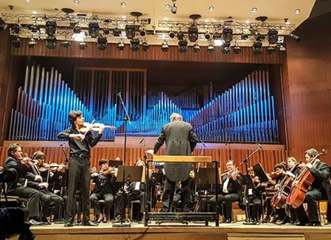 Leonid Zhelezny (druga nagrada), Uroš Lajovic i Zagrebačka filharmonija, foto: facebook International Violin Competition Vaclav Huml