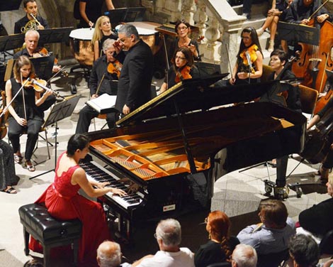 Dubrovački simfonijski orkestar, Stefan Sanderling i Martina Filjak, foto: facebook