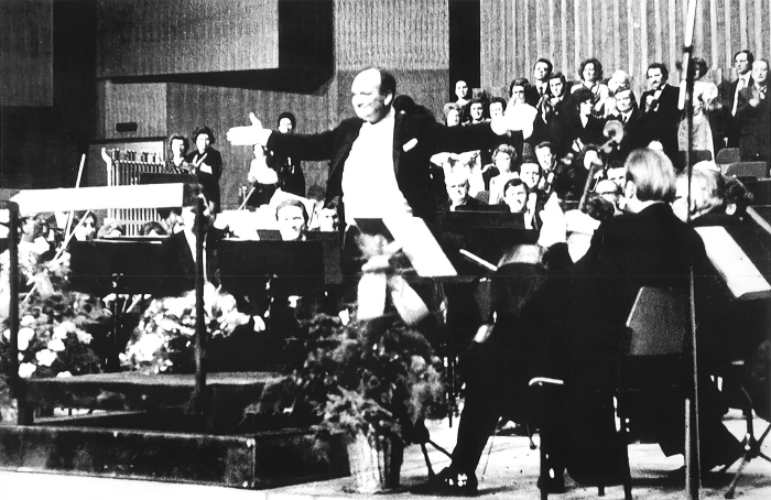 Milan Horvat (1919-2014) uz Zagrebačku filharmoniju u Koncertnoj dvorani Vatroslava Lisinskog