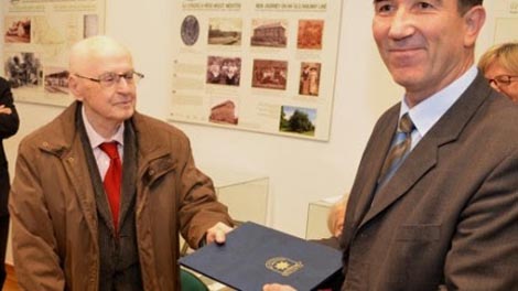 Milko Kelemen na otvaranju stalnog postava Zbirke Milka i Mele Kelemen