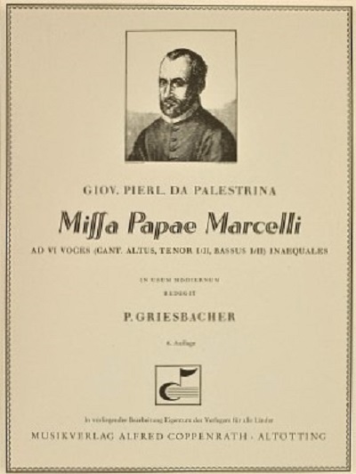 <em>Missa Papae Marceli</em>, naslovnica partiture 