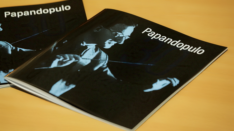 Programska knjižica uz 30. obljetnicu smrti Borisa Papandopula, autor fotografije Mirko Cvjetko