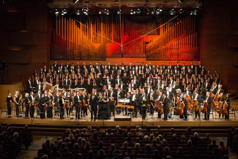 Frano Parać, Kristina Kolar, Tonči Bilić, Ljubomir Puškarić, Zbor i Simfonijski orkestar Hrvatske radiotelevizije i Akademski zbor Ivan Goran Kovačić, foto: Dinko Bažulić, hrt.hr