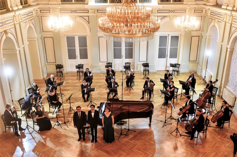 Pijanisti Julia Gubajdullina, Ruben Dalibaltayan, Arsen Dalibaltayan i Varaždinski komorni orkestar, Velika koncertna dvorana HNK u Varaždinu, 6. lipnja 2021.