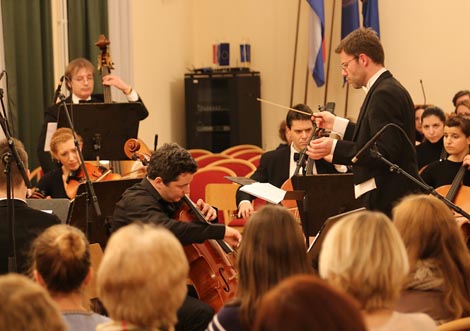 Zadarski komorni orkestar, Tomislav Fačini i Jasen Chelfi, foto: © Vedran Penga