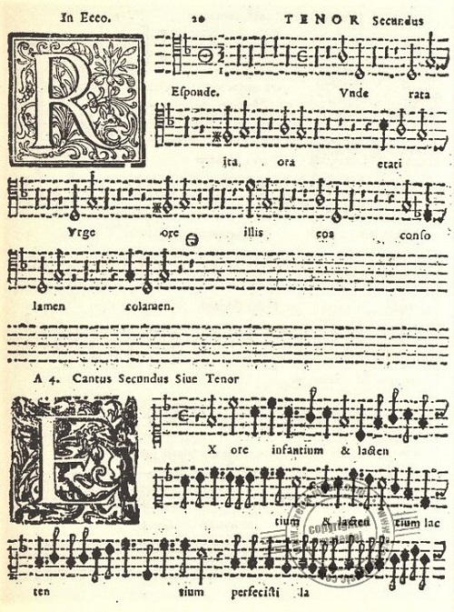 Primjer iz zbirke moteta Ivana Lukačića <em>Sacrae cantiones</em>